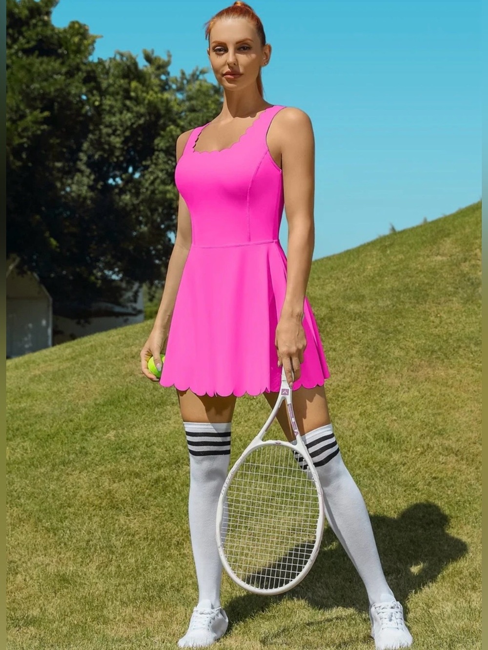 Attraco Women’s Scalloped Tennis Dress Size Small NWT